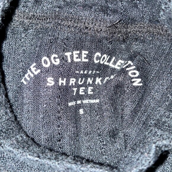 Aero The OG Tee Collection Women's Black Small Shrunken Ribbed Top - Picture 5 of 6
